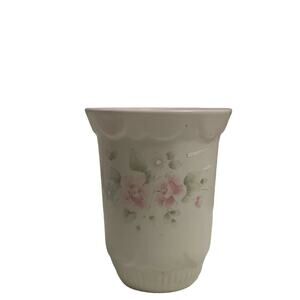 Pfaltzgraff Tea Rose Utensil Holder/Vase 6.5" x 4.5"